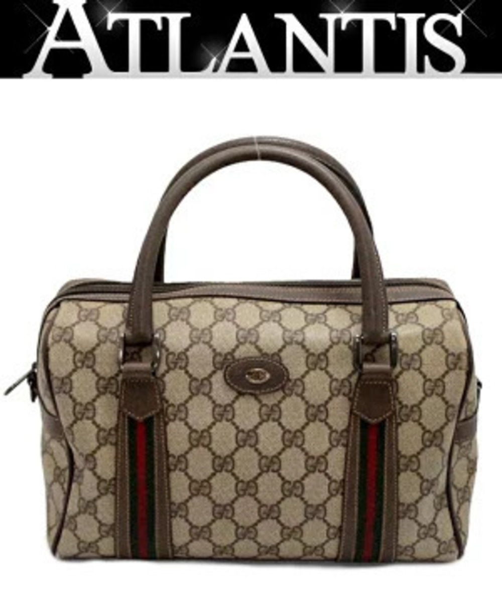 Gucci Sherry Boston Bag GG Beige Cream